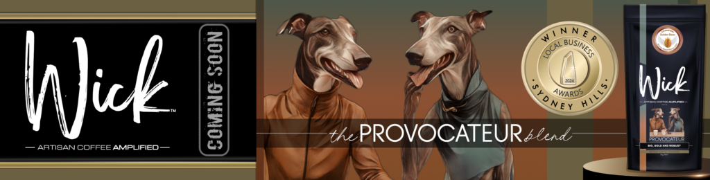 Conceptual Creatures Graphic Design Portfolio : Web Banner design for Wick Coffee
